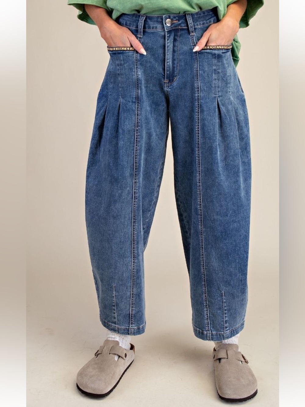 434 EASEL WASHED DENIM PANTS
